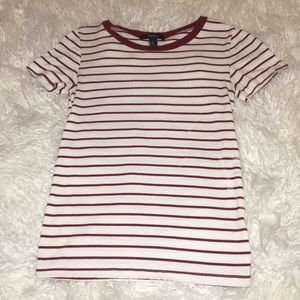 Red & White Stripped Long T-Shirt